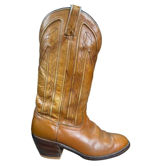 Vintage Acme Men’s Brown Leather Cowboy boots Size US 9 D main image 10